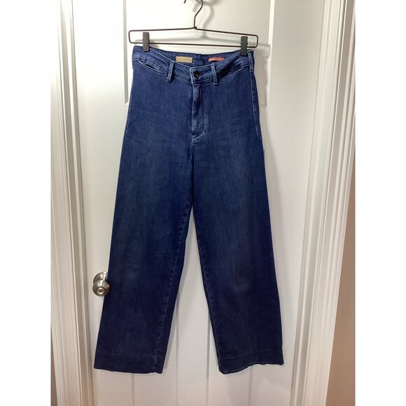 Anthropologie pilcro the skipper wide leg high rise jeans womens size 25 - Picture 3 of 16